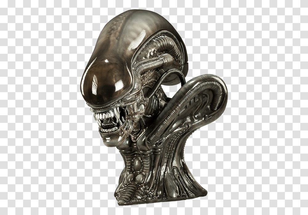 Alien Xenomorph Bust, Bronze, Furniture, Sideboard, Trophy Transparent Png