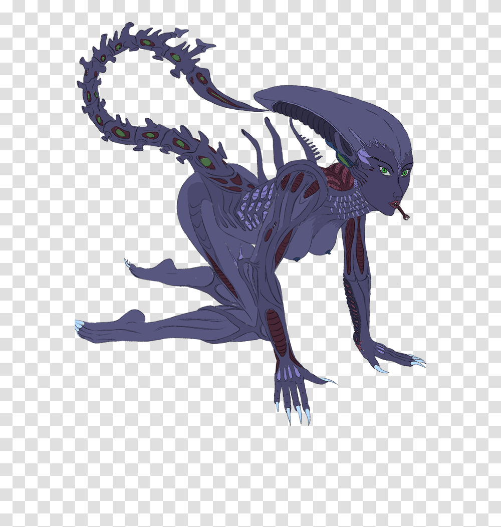 Alien Xenomorph Hybrid Thing, Dragon, Horse, Mammal, Animal Transparent Png