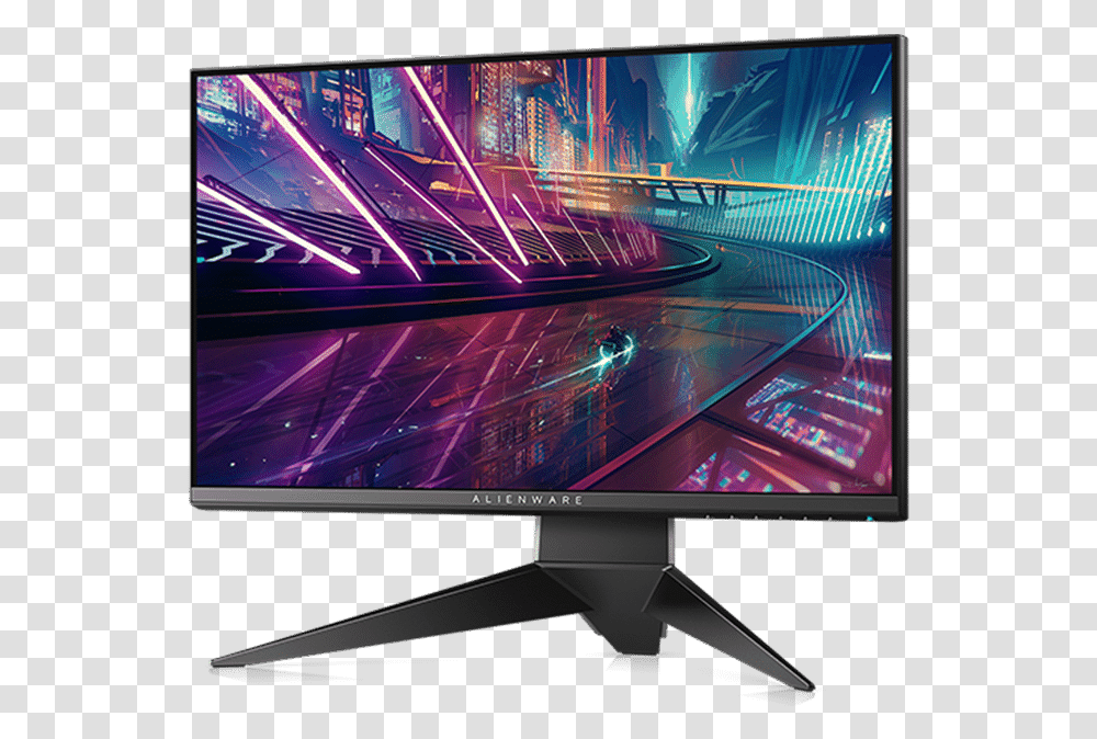 Alienware 25 Gaming Monitor, LCD Screen, Electronics, Display, TV Transparent Png