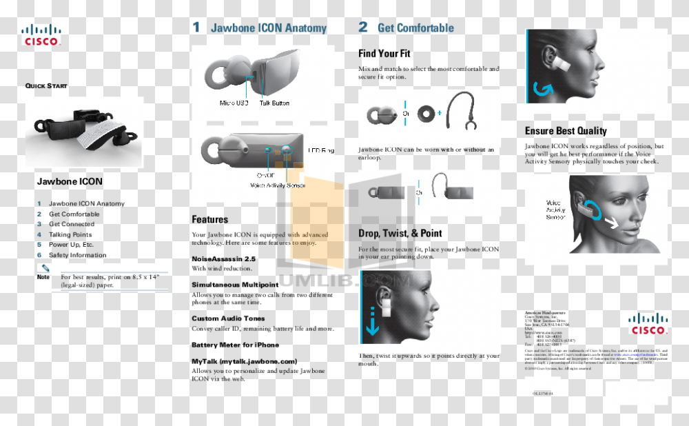 Aliph Jawbone Headset Manual For Adult, Person, Text, Poster, Advertisement Transparent Png