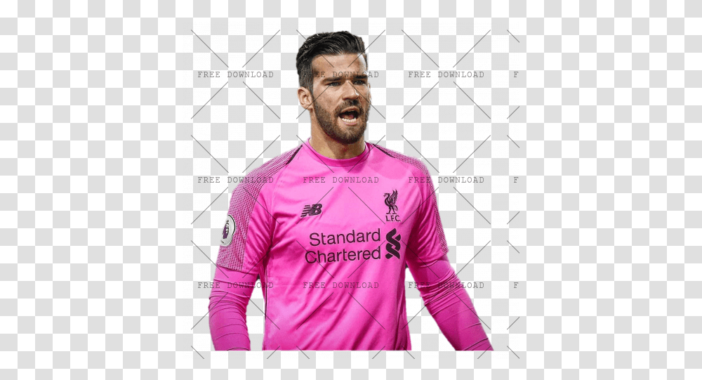 Alisson Becker Bc Image With Background T Shirt, Sleeve, Clothing, Apparel, Long Sleeve Transparent Png