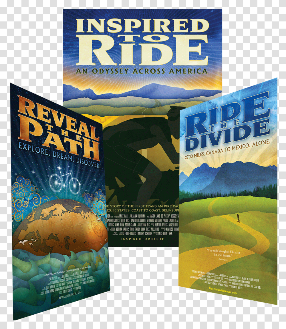 All 3 Films Ride The Divide 2010, Advertisement, Poster, Flyer, Paper Transparent Png