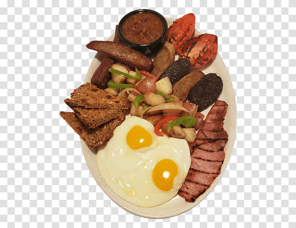 All Day Breakfast600 Fried Egg, Food, Dish, Meal, Bread Transparent Png