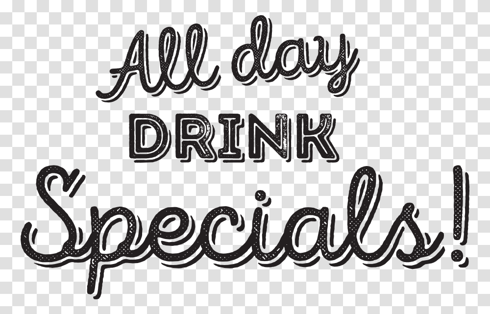 All Day Drink Specials, Alphabet, Letter, Handwriting Transparent Png