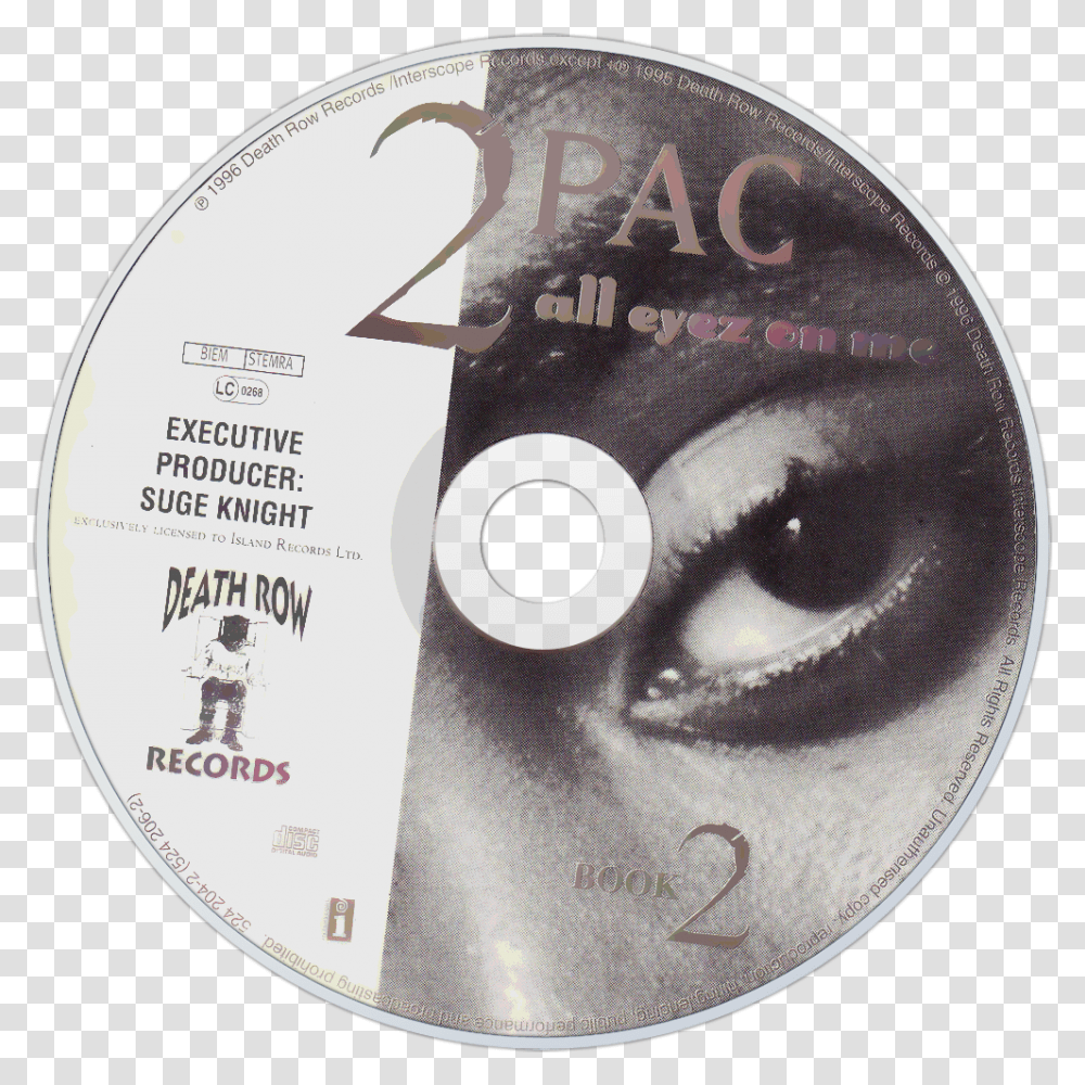 All Eyez On Me Disc, Disk, Dvd Transparent Png