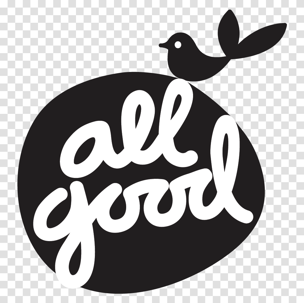 All Good Organics All Good Organics Logo, Text, Bird, Stencil, Alphabet Transparent Png
