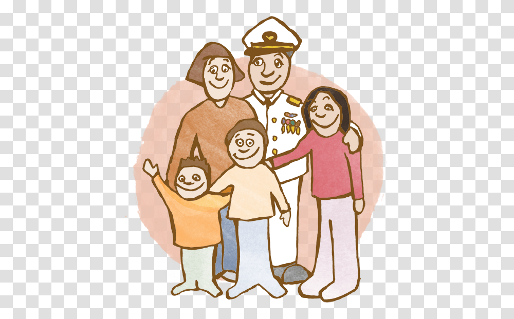 All Hands Military Family Cartoon, People, Person, Human Transparent Png