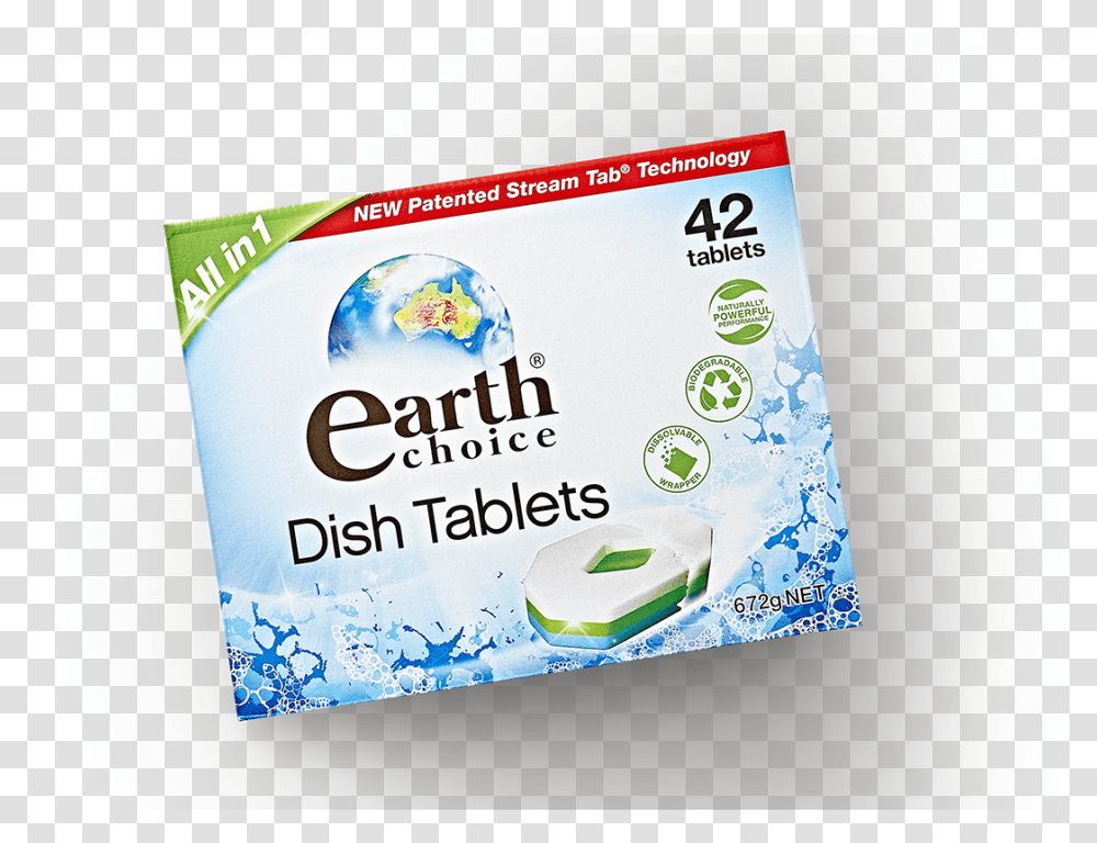 All In 1 Dishwashing Tablets 42 Pack Earth Choice Dishwashing Tablets, Label, Paper, Outdoors Transparent Png