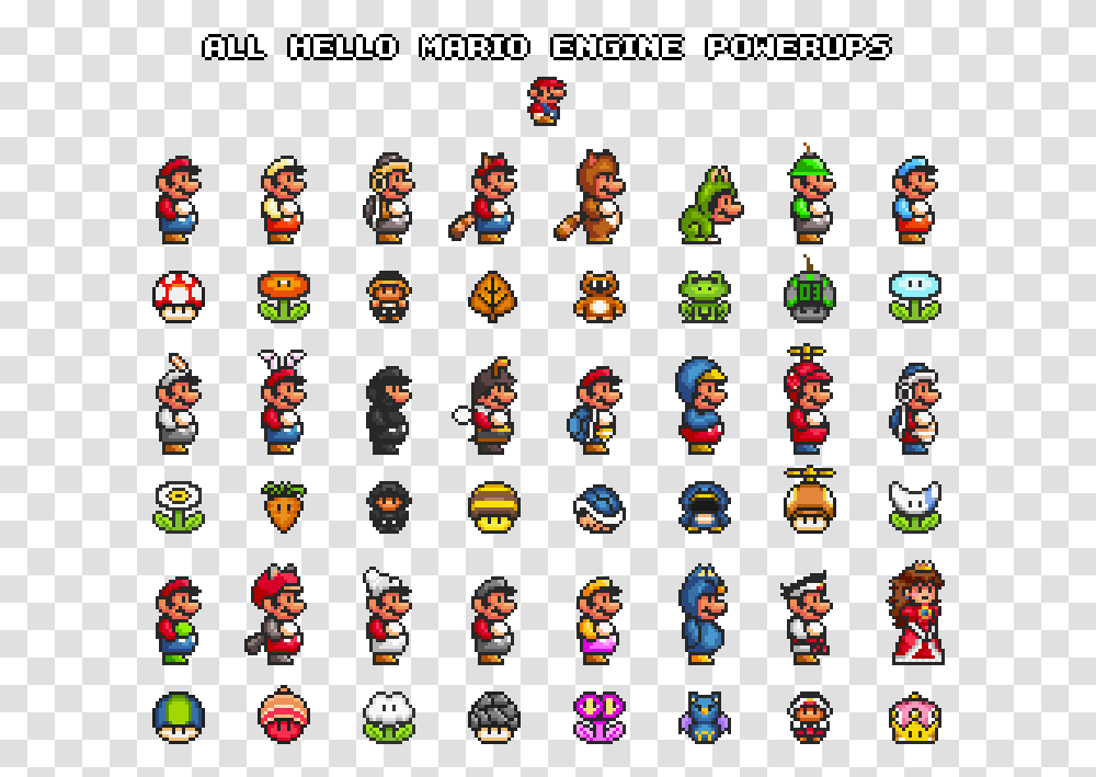 All Mario Power Ups List, Super Mario, Urban, Pac Man Transparent Png
