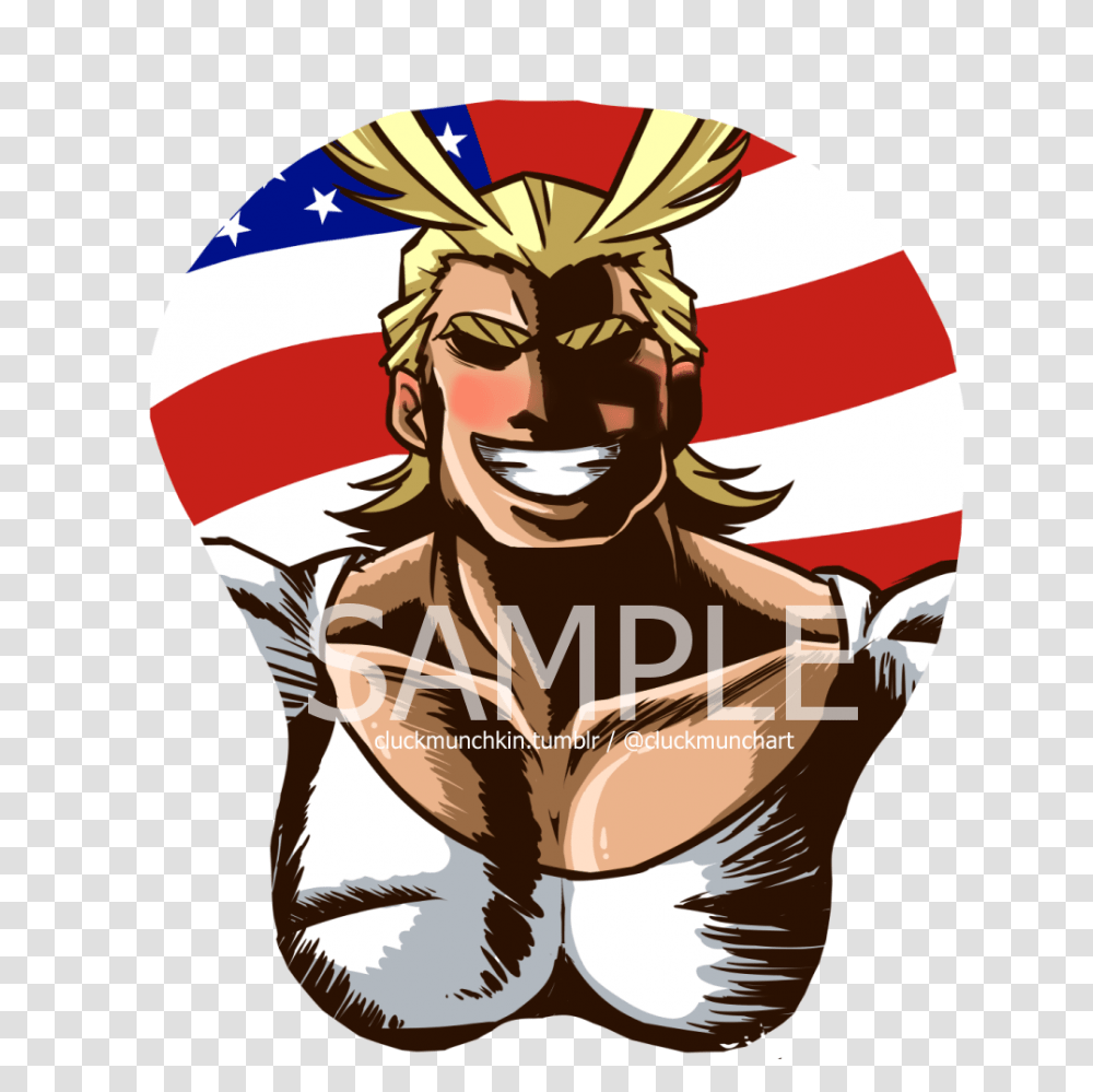 All Might Chest Mousepad, Logo, Person, Peak Transparent Png