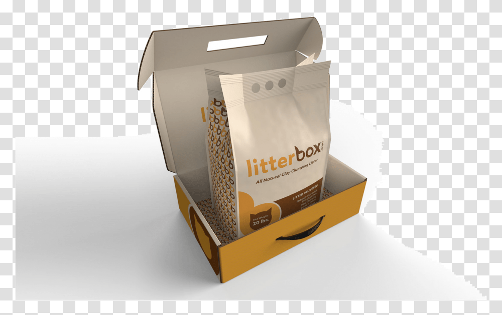 All Natural Cat Litter Paper Bag, Box, Cardboard, Carton, Package Delivery Transparent Png