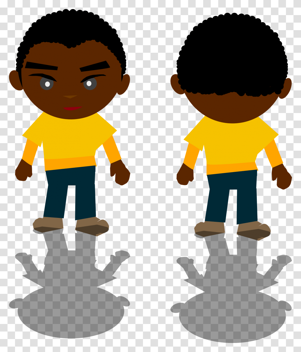 All Photo Clipart Cartoon Black Boy, Person, Human, Green, Silhouette Transparent Png