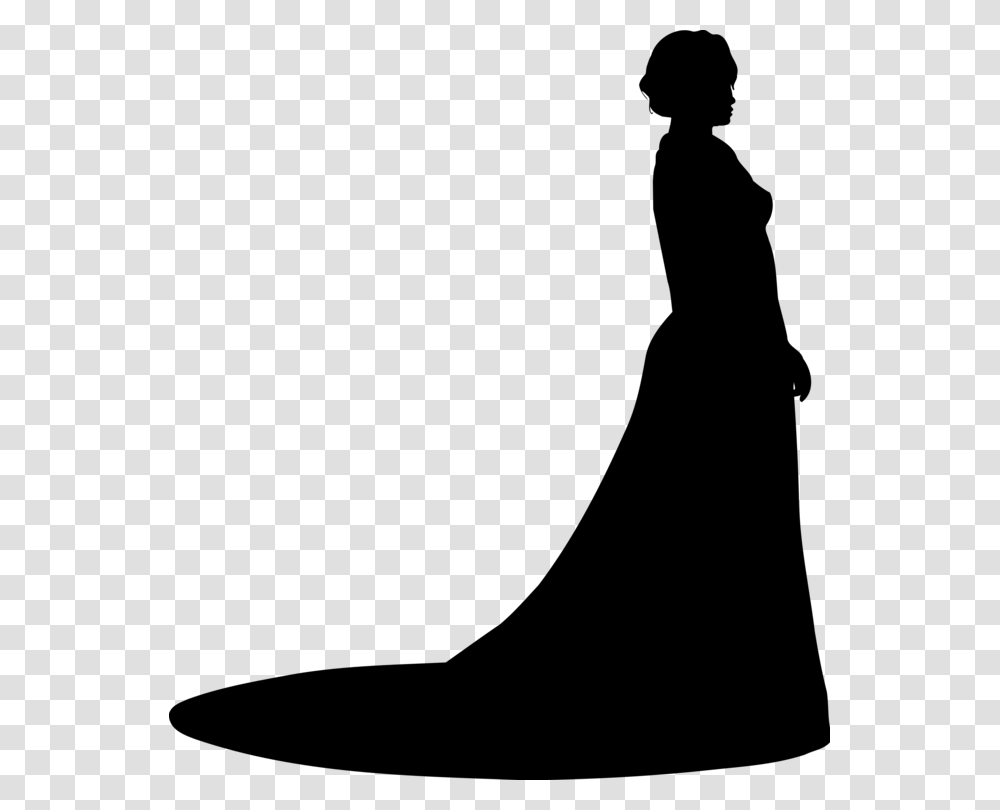 All Photo Clipart Woman In Ball Gown Silhouette, Gray, World Of Warcraft Transparent Png