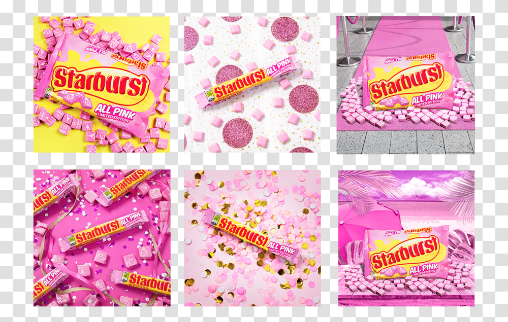 All Pink Starburst, Sweets, Food, Confectionery, Candy Transparent Png