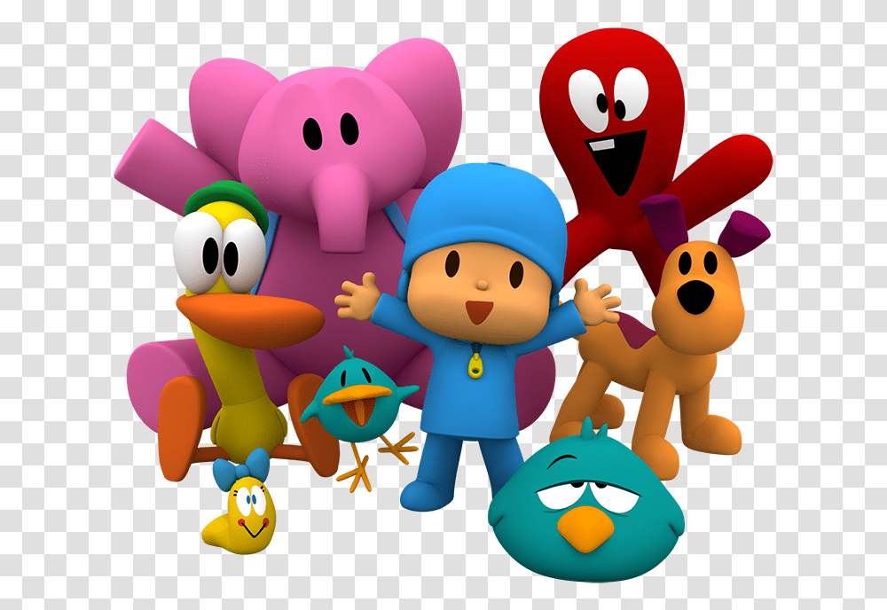All Pocoyo Characters Images Are Pocoyo, Toy, Graphics, Art, Video Gaming Transparent Png