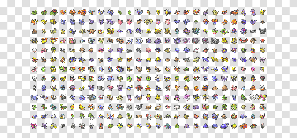 All Pokemon Box Sprites, Rug, Alphabet Transparent Png