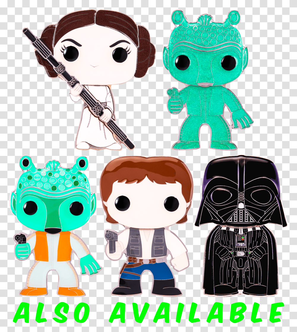 All Princess Leia Funko Pop, Toy, Drawing Transparent Png