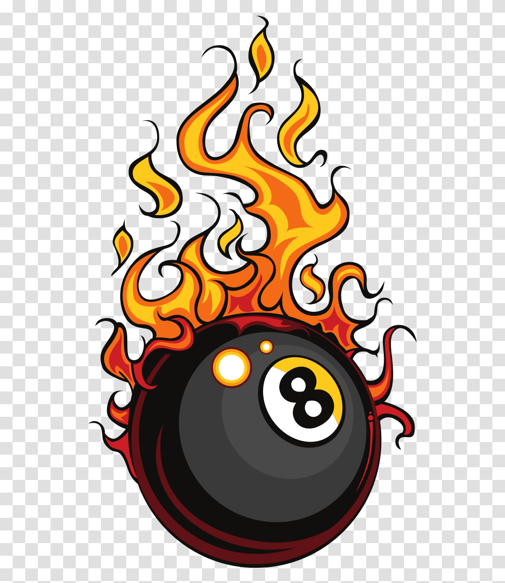 All Pro Billiardsnew England's Premier Billiards Specialist 8 Ball On Fire Drawing, Flame, Bonfire Transparent Png