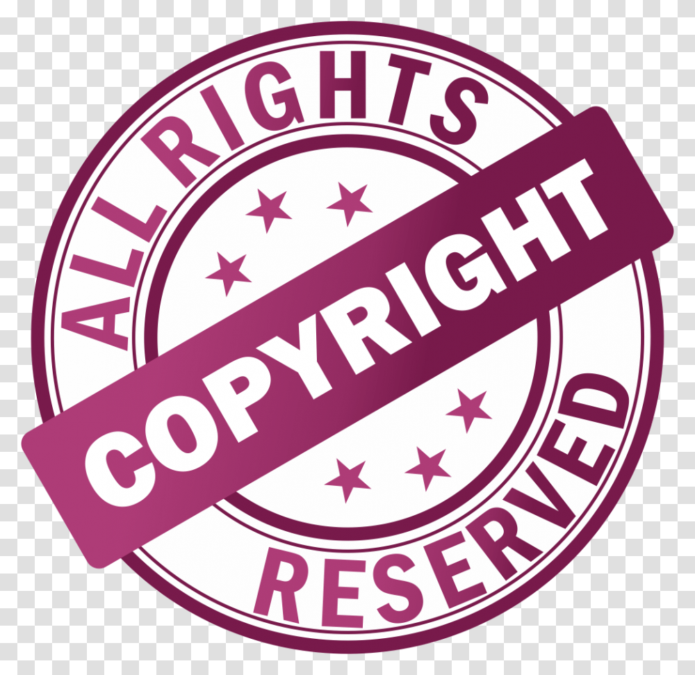 All Rights Reserved Copyright Sign, Logo, Label Transparent Png