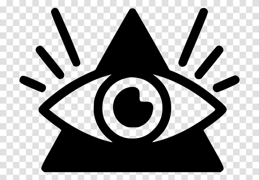 All Seeing Eye Icon, Stencil, Logo, Trademark Transparent Png