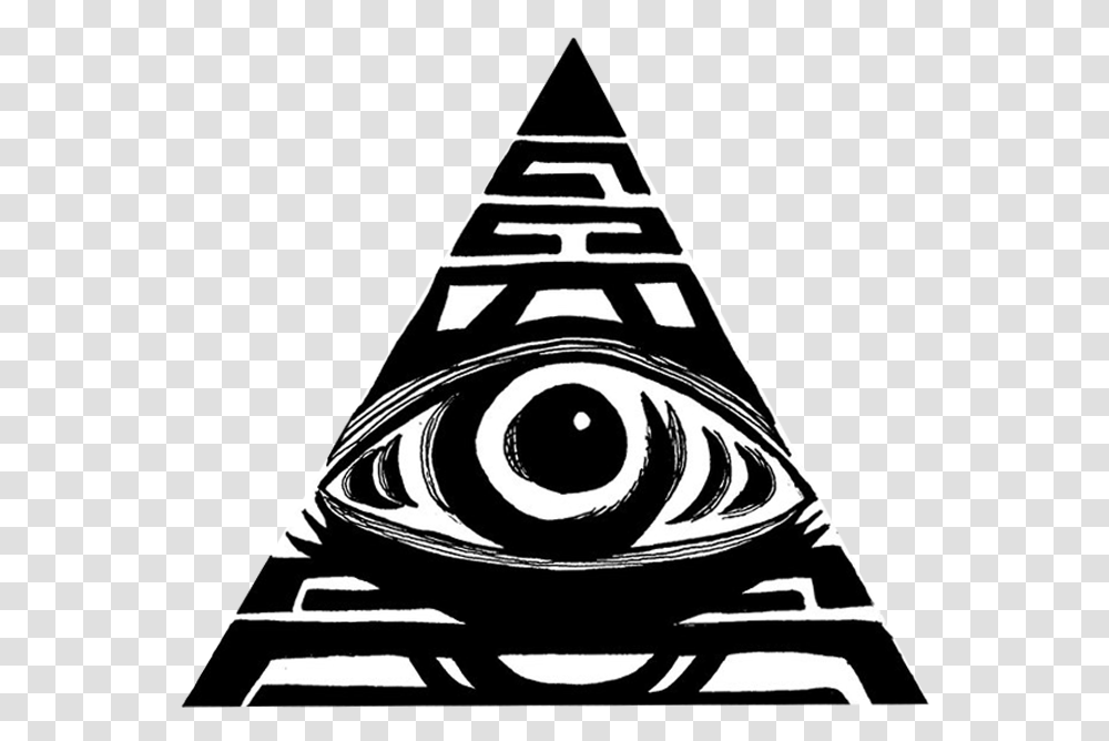 All Seeing Eye, Triangle, Stencil Transparent Png