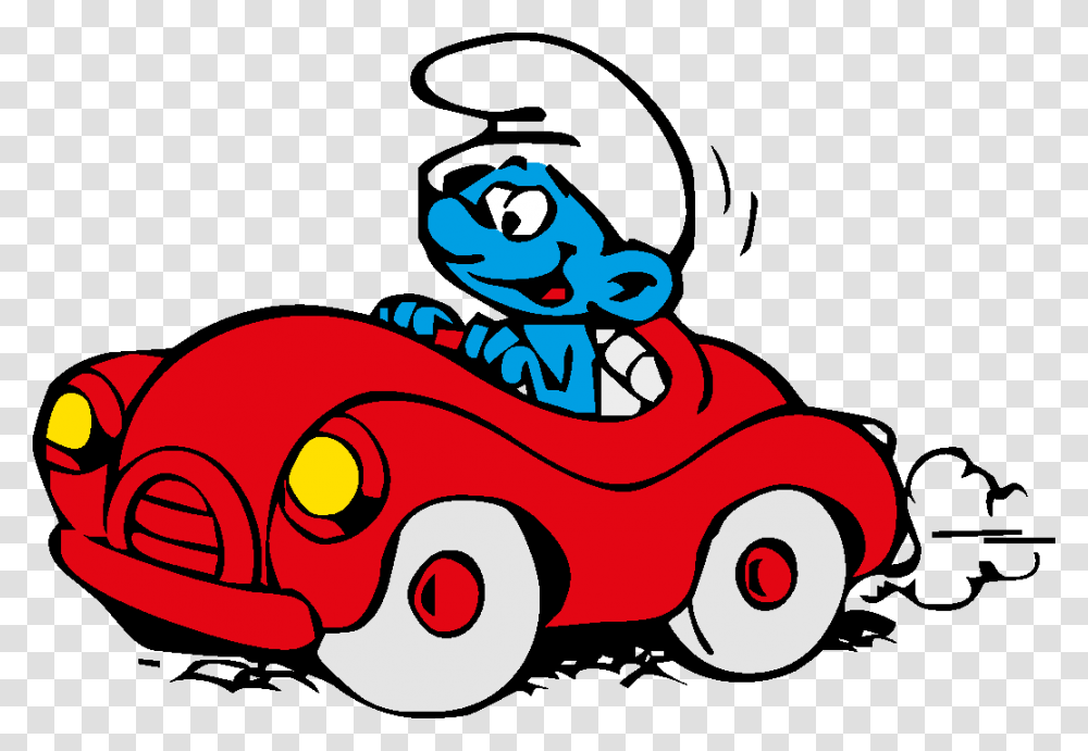 All Smurfs Characters, Vehicle, Transportation, Lawn Mower, Tool Transparent Png