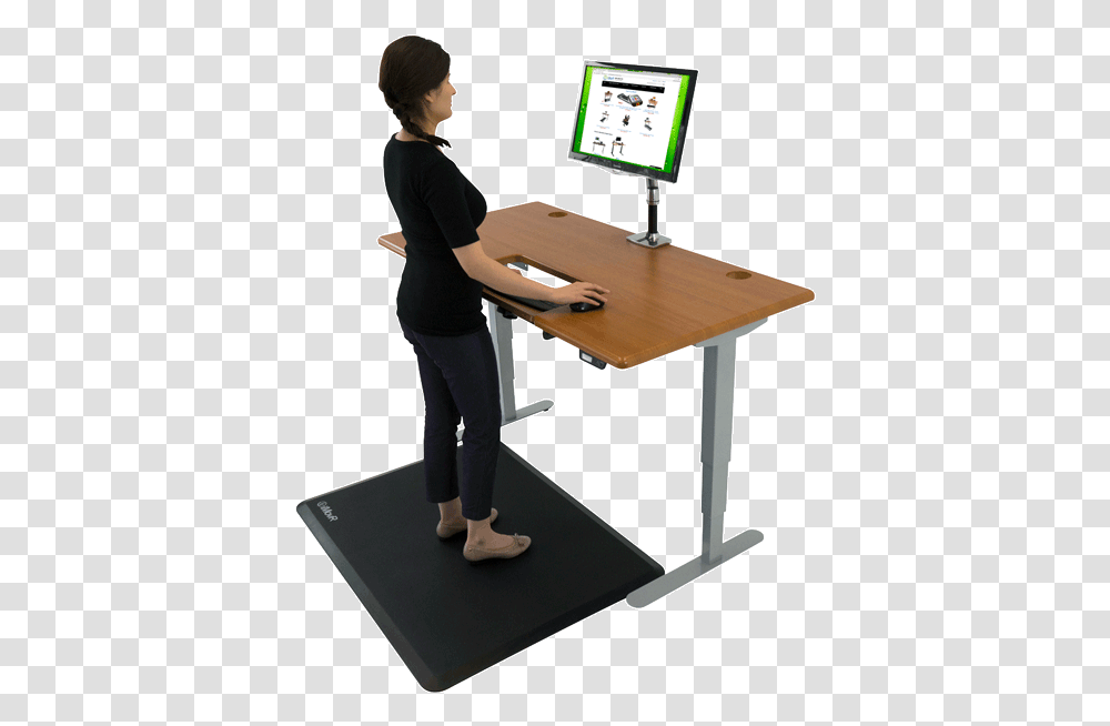 All Standing Desks Art Table, Furniture, Person, Computer, Electronics Transparent Png