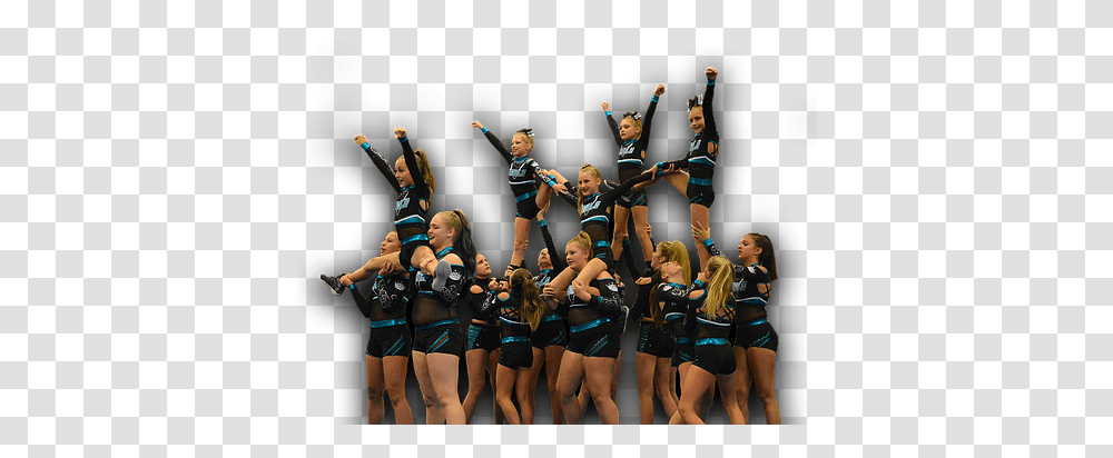 All Star Cheerleading United States Rebels Cheerleaders, Person, Acrobatic, Sport, Athlete Transparent Png