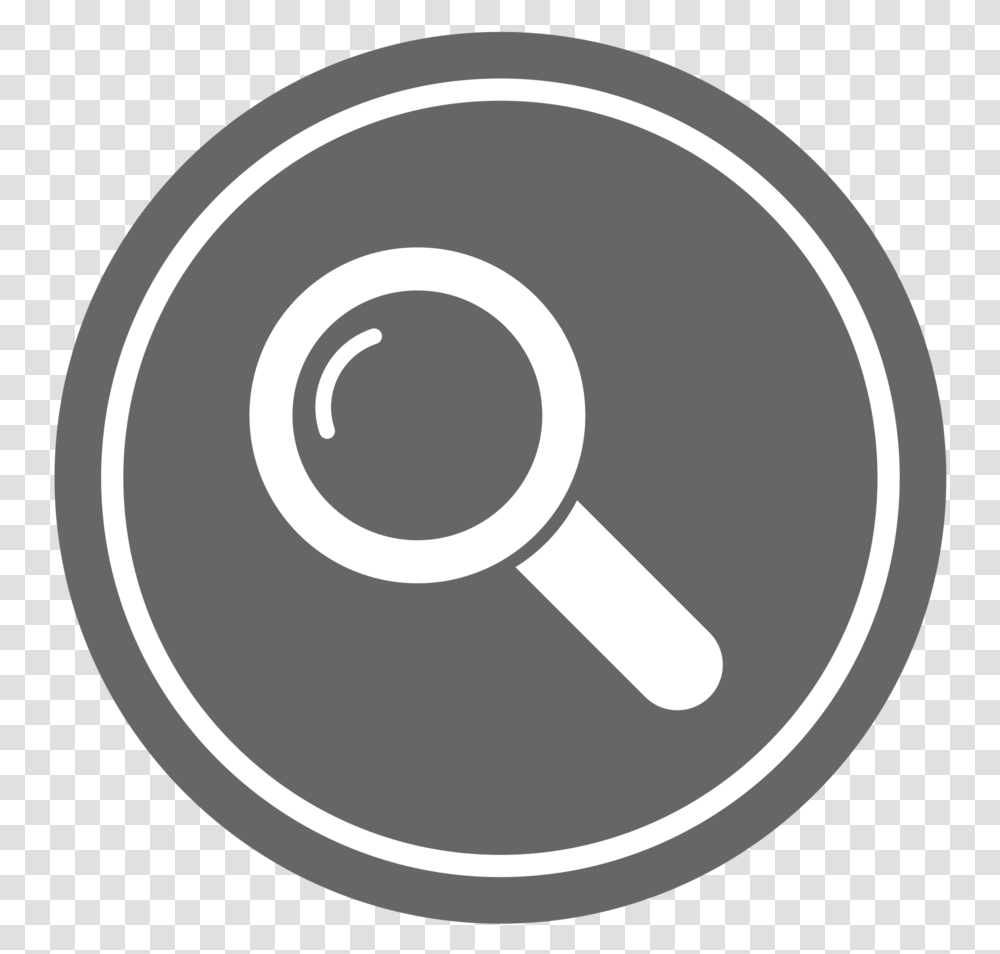 All Star Metals Roofing Search Icon Circle, Magnifying Transparent Png