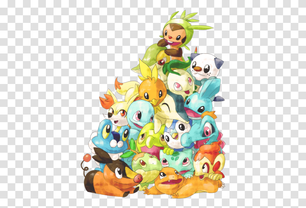 All Starters Pokemon, Tree, Plant, Ornament Transparent Png