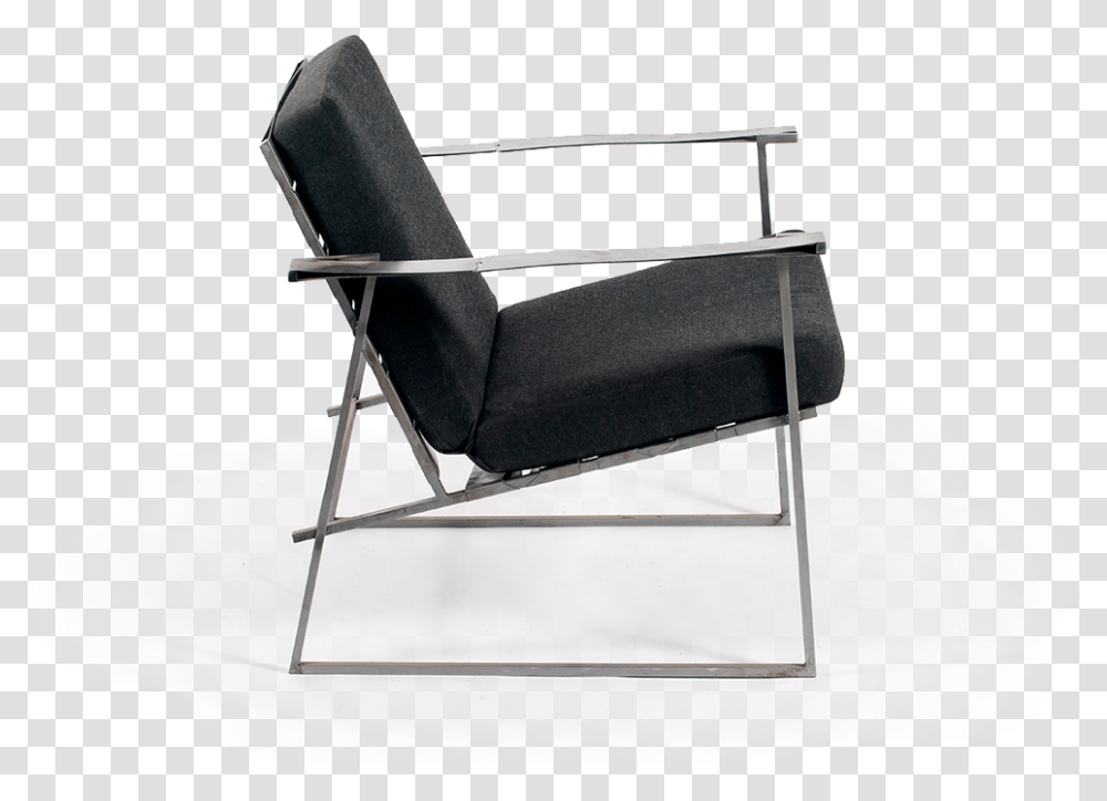 All Steel Chair With Cushions Download Club Chair, Furniture, Armchair, Canvas Transparent Png