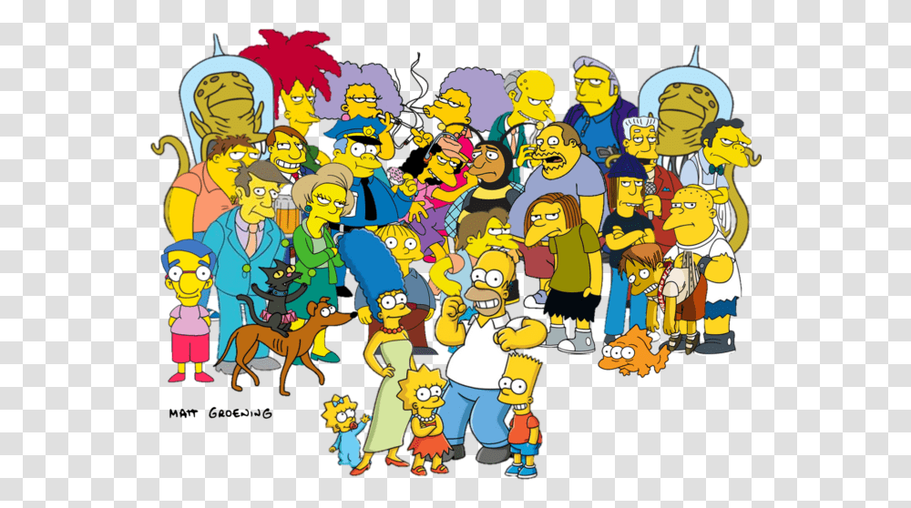 All The Characters On The Simpsons, Team, Team Sport Transparent Png