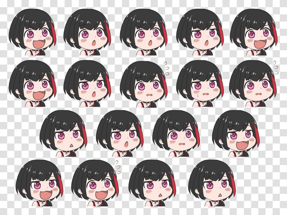 All The Different Emotions Of Chibi Hentaihaven Hentai Haven Chan Gif, Comics, Book, Interior Design, Indoors Transparent Png