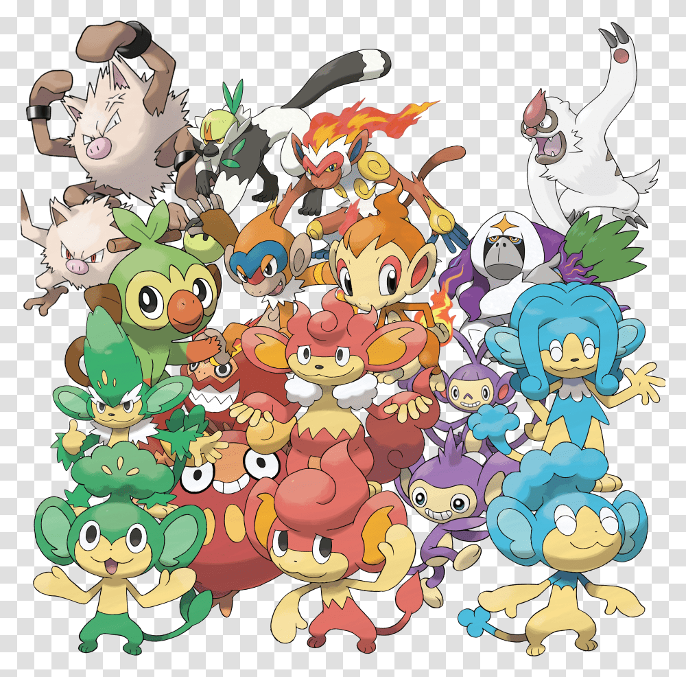 All The Monkey Pokemon Transparent Png