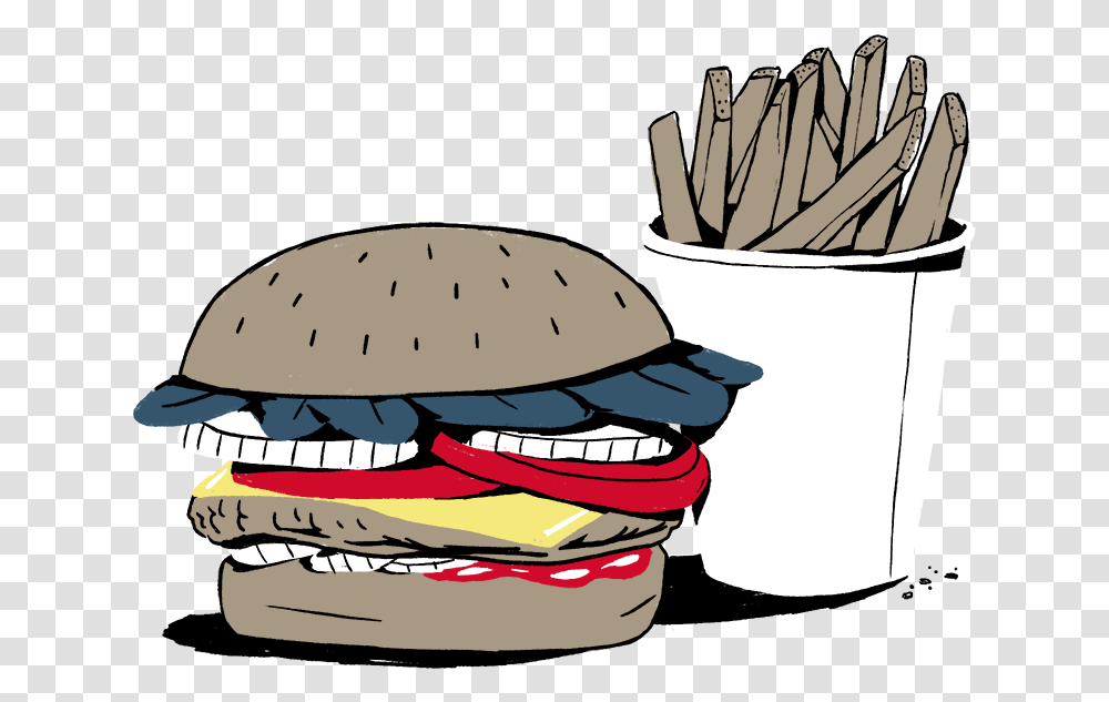 All The Way Burger, Helmet, Apparel, Food Transparent Png
