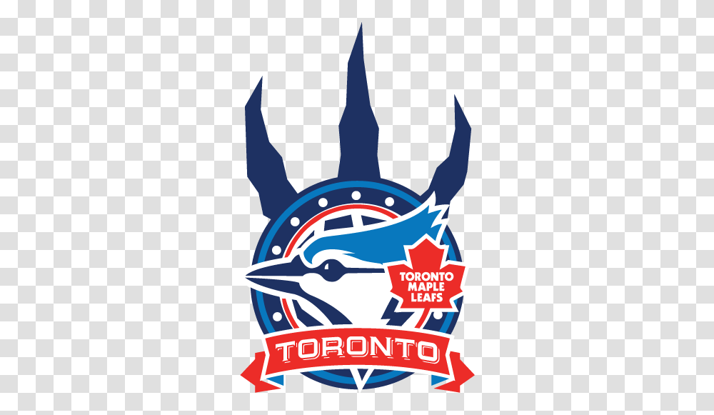 All Toronto Teams Together One Big Logo Blue Toronto Football Club Logo, Poster, Text, Crowd, Hook Transparent Png