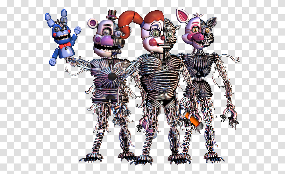 All Versions Of Ennard Download Ennard Freddy, Robot, Person, Human, Costume Transparent Png