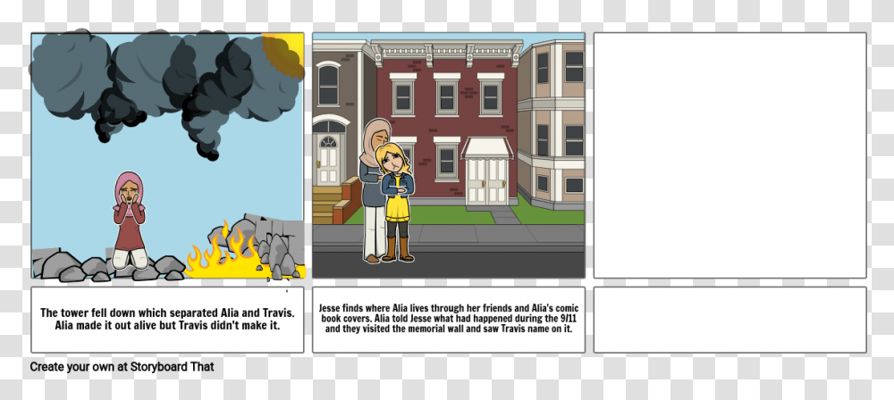 All We Have Left Final Scenes Storyboard By Angellove Cartoon, Person, Neighborhood, Urban, Building Transparent Png