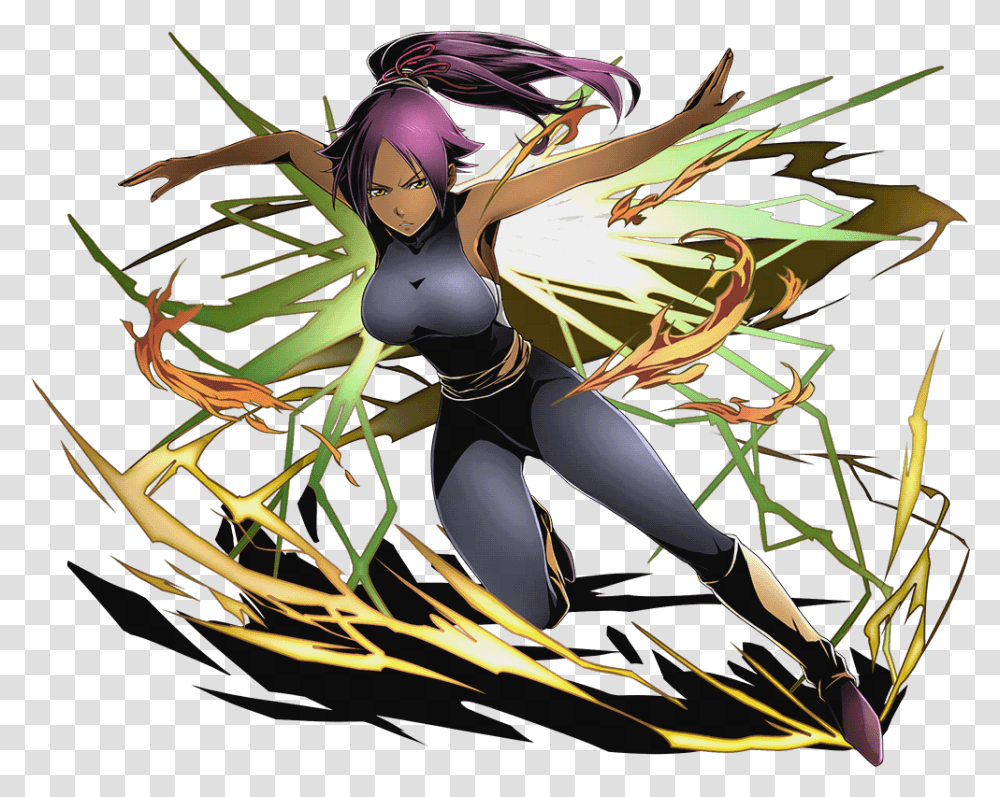 All Worlds Alliance Wiki Yoruichi Shihouin, Person, Floral Design Transparent Png