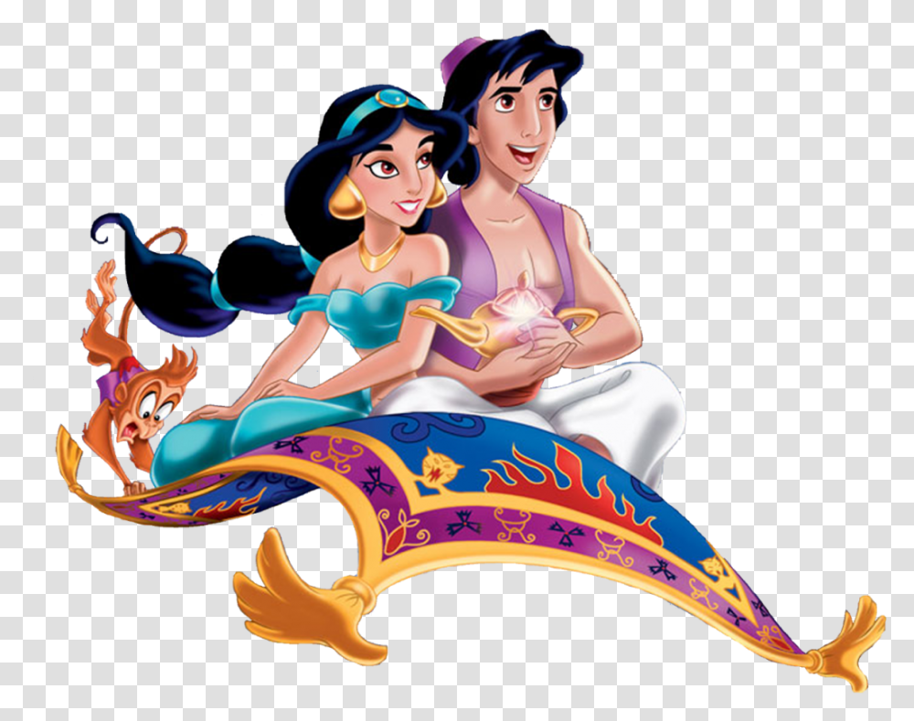 Alladin E Jasmine 4 Jasmine Aladdin Magic Carpet, Person Transparent Png