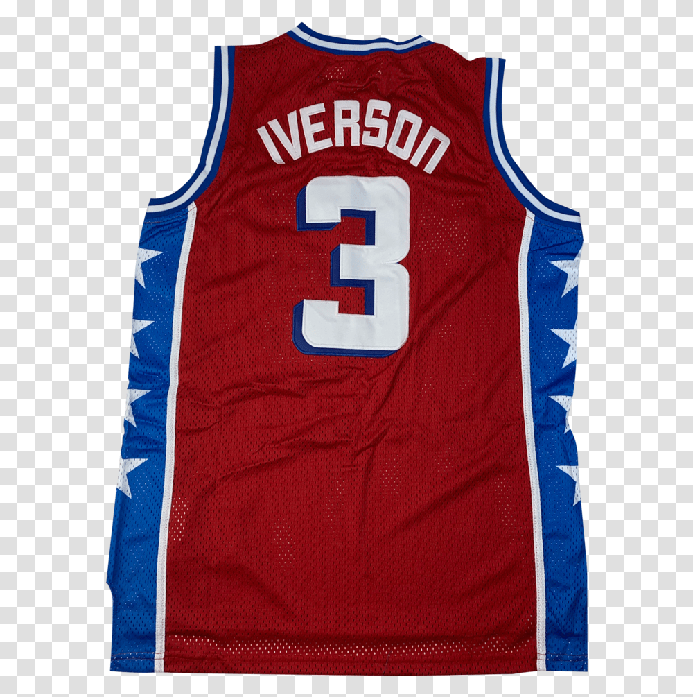 Allen Iverson High School Basketball Vest, Clothing, Apparel, Shirt, Jersey Transparent Png