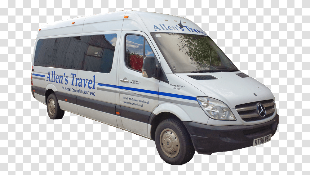 Allens Travel Logo Allens Travel, Van, Vehicle, Transportation, Minibus Transparent Png