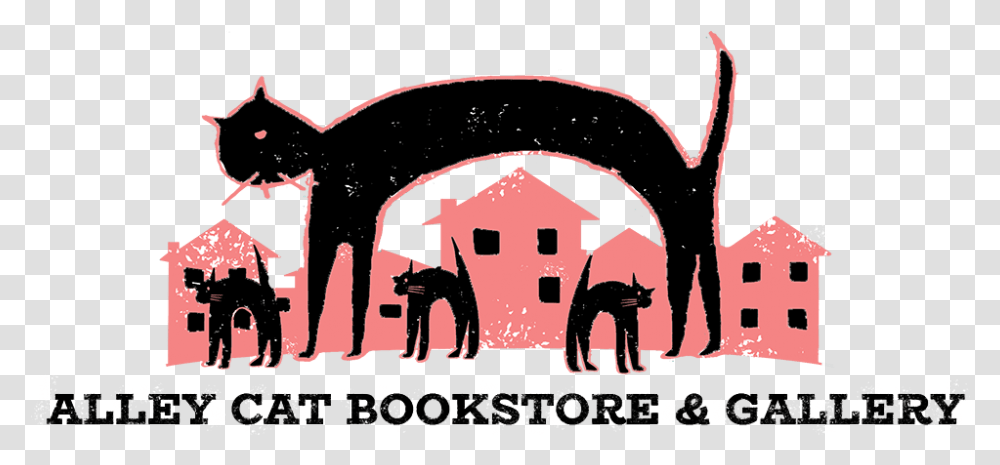 Alley Cat Bookstore & Gallery Illustration, Graphics, Art, Text, Poster Transparent Png