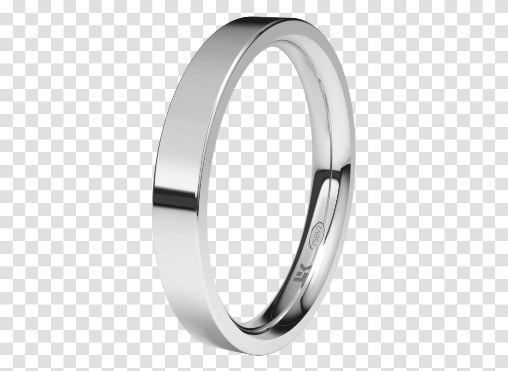 Alliance Wedding Flat Comfort White Gold Finish Shine Wedding Ring, Platinum, Silver Transparent Png