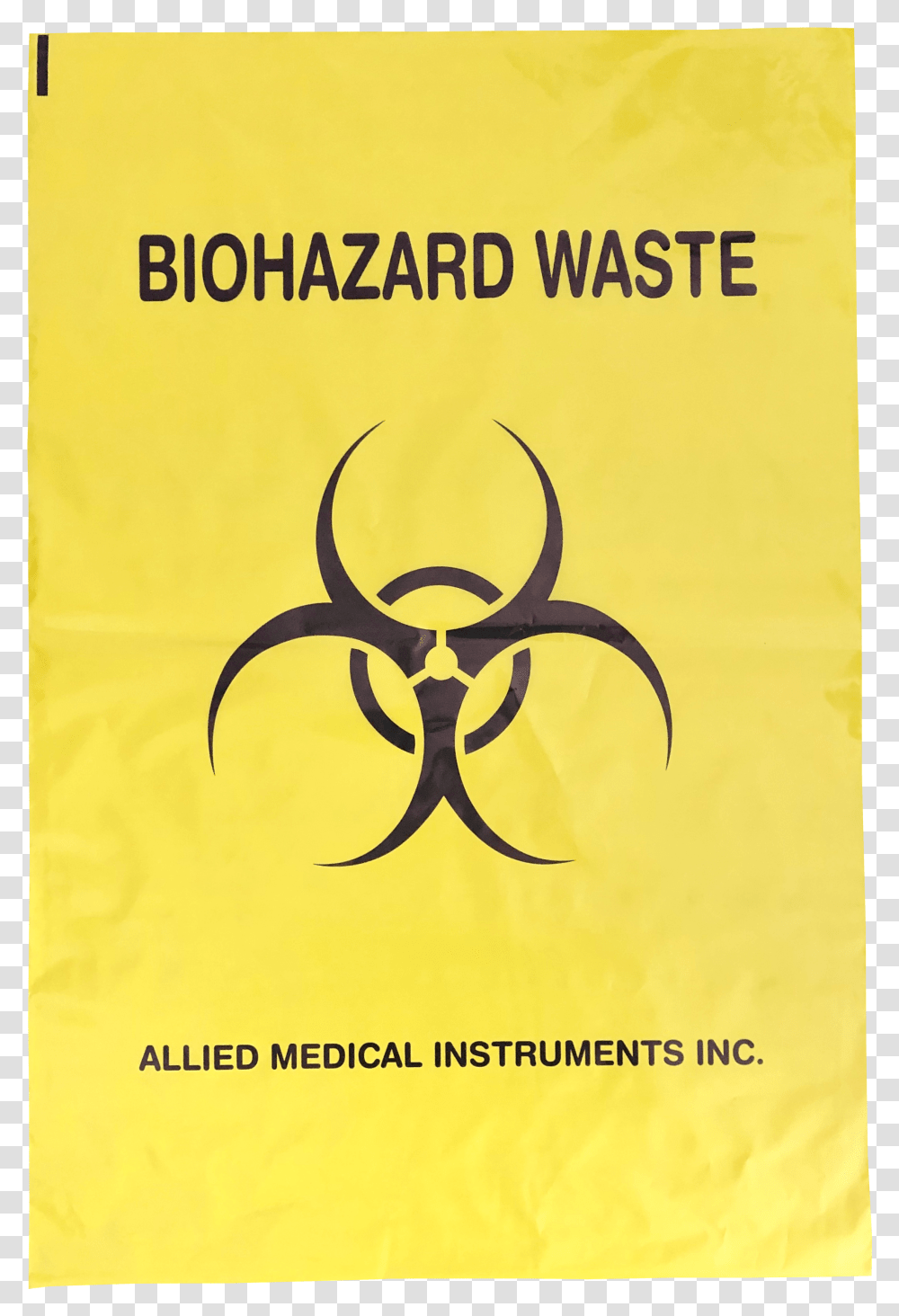 Allied Medical Biohazard Bag Poster, Advertisement, Flyer, Paper, Spider Transparent Png