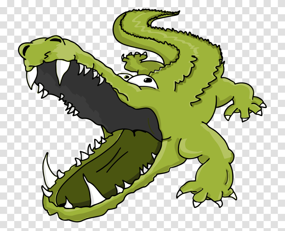 Alligator Cartoon, Reptile, Animal, Crocodile, Person Transparent Png
