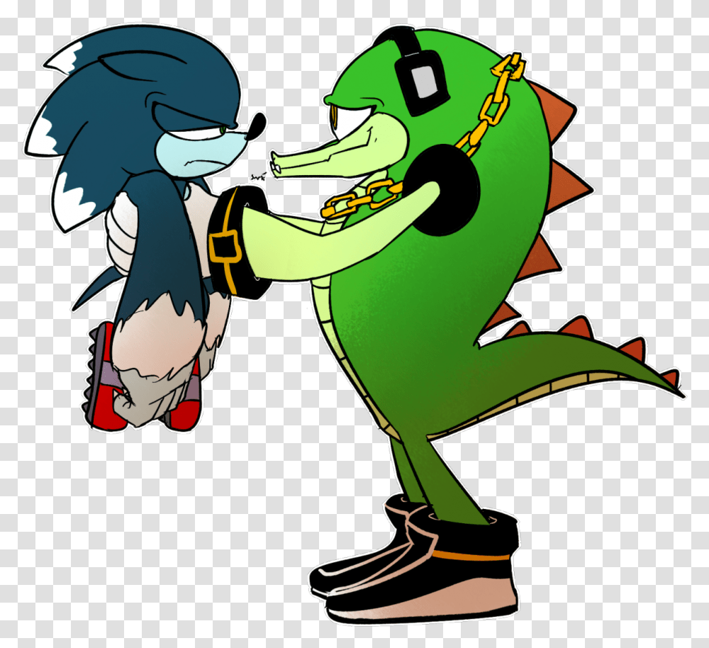Alligator Clipart Evil Sonic Werehog And Vector, Animal, Green Transparent Png