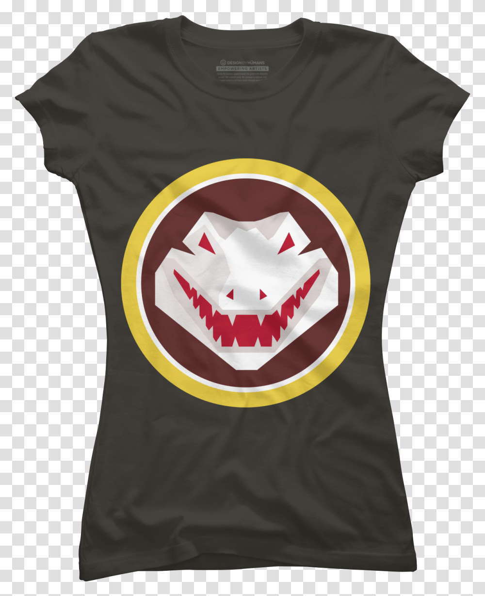 Alligator Head Circle Retro Women's T Shirt, Apparel, T-Shirt Transparent Png