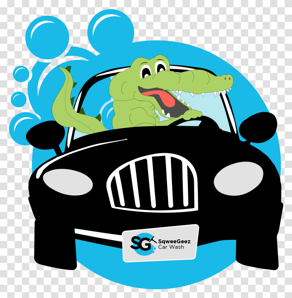 Alligator Washing A Car, Vehicle, Transportation, Car Wash Transparent Png