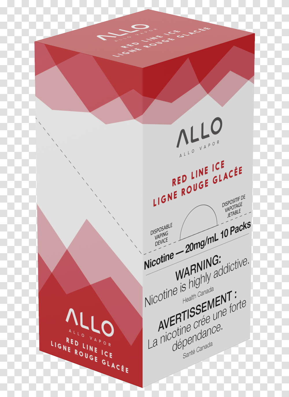 Allo Original Red Line Ice Allo Vapor Vertical, Flyer, Poster, Paper, Advertisement Transparent Png